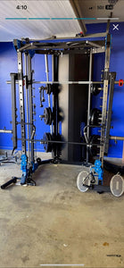 Commercial Home Gym - Smith Machine w/ Twin Cross Cables & Built-in 2*80 kg Stack Weights