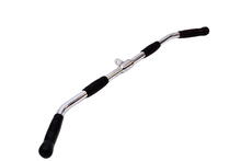 Load image into Gallery viewer, 36&quot; lat pulldown bar in chrome finish with 6 different rubber grips
