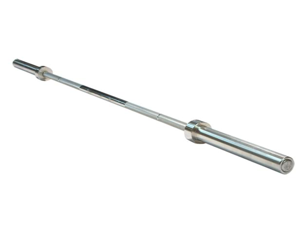 Commercial grade stainless steel barbell