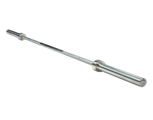 Commercial grade stainless steel barbell
