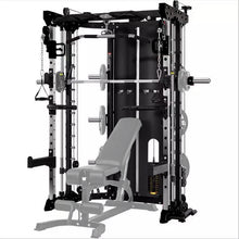 Load image into Gallery viewer, Commercial Home Gym - Smith Machine w/ Twin Cross Cables &amp; Built-in 2*80 kg Stack Weights
