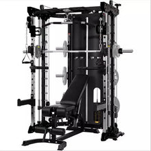 Load image into Gallery viewer, Commercial Home Gym - Smith Machine w/ Twin Cross Cables &amp; Built-in 2*80 kg Stack Weights
