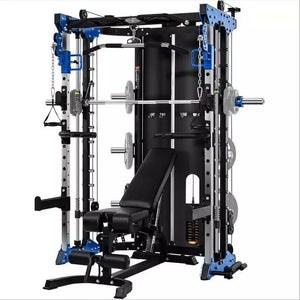 Commercial Home Gym - Smith Machine w/ Twin Cross Cables & Built-in 2*80 kg Stack Weights